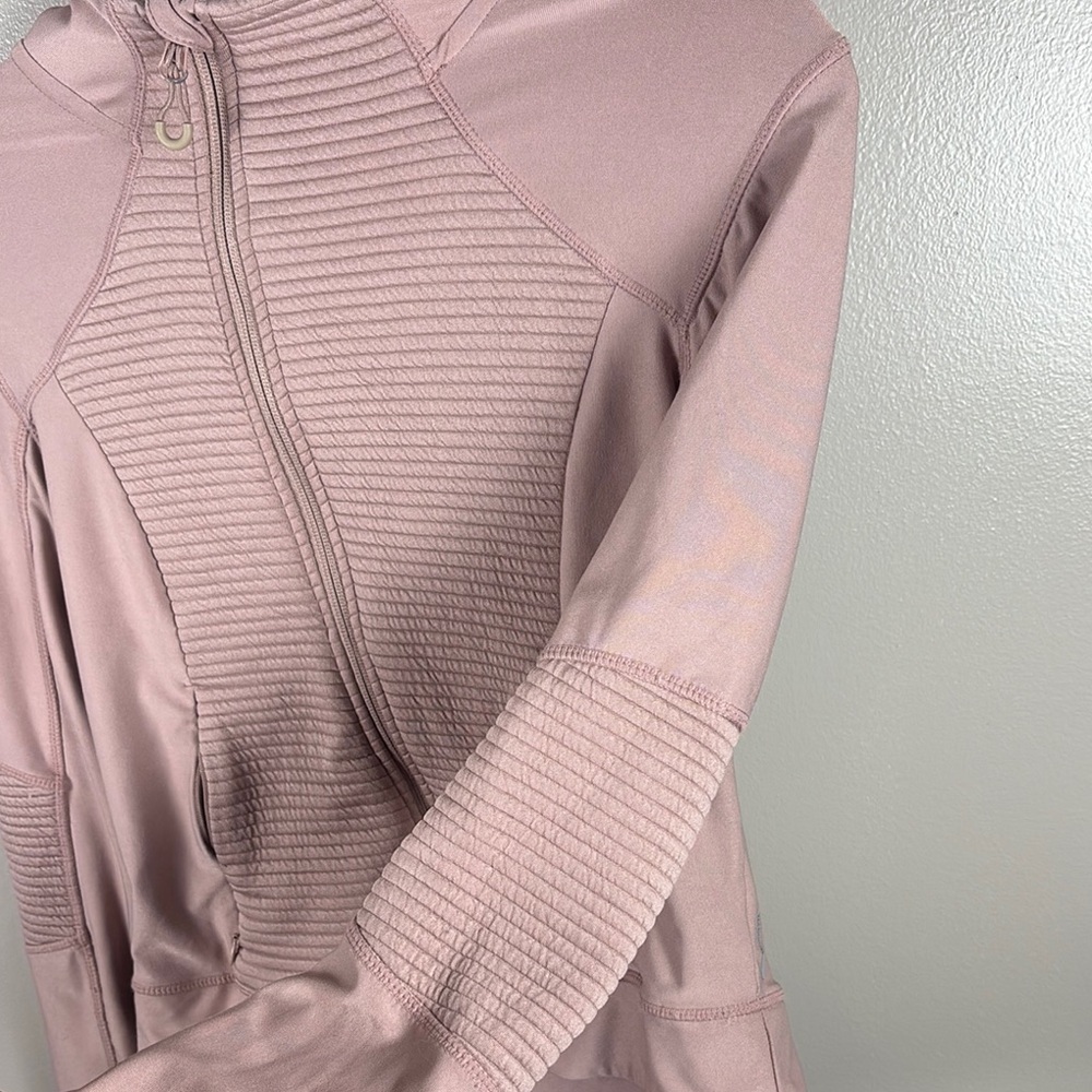 Mondetta Pink Jacket with Ribbed Texture - Picture 5 of 8